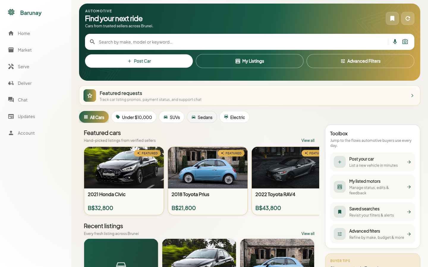 Barunay Automotive — desktop view